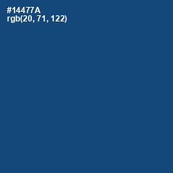 #14477A - Chathams Blue Color Image