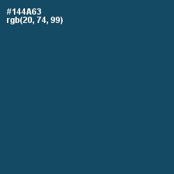 #144A63 - Chathams Blue Color Image