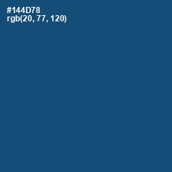 #144D78 - Chathams Blue Color Image