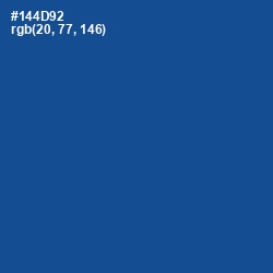 #144D92 - Congress Blue Color Image