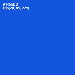 #1455DD - Science Blue Color Image