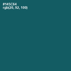 #145C64 - Chathams Blue Color Image