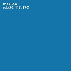 #1475AA - Deep Cerulean Color Image