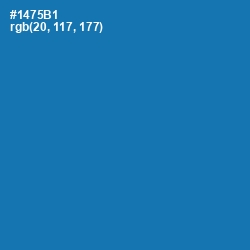 #1475B1 - Deep Cerulean Color Image