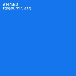 #1475ED - Azure Radiance Color Image