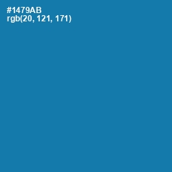 #1479AB - Deep Cerulean Color Image