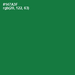 #147A3F - Fun Green Color Image