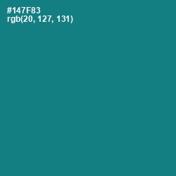 #147F83 - Blue Lagoon Color Image