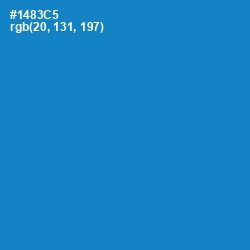 #1483C5 - Pacific Blue Color Image