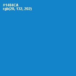 #1484CA - Pacific Blue Color Image