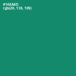 #148A6D - Elf Green Color Image