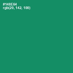 #148E64 - Elf Green Color Image