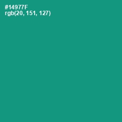 #14977F - Elf Green Color Image