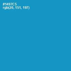 #1497C5 - Pacific Blue Color Image