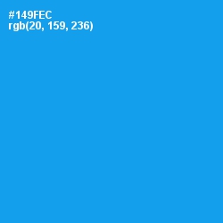 #149FEC - Dodger Blue Color Image