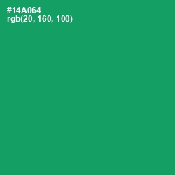 #14A064 - Green Haze Color Image