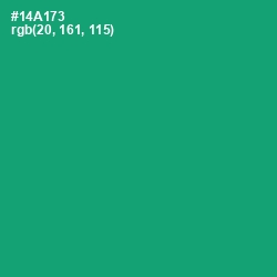 #14A173 - Green Haze Color Image