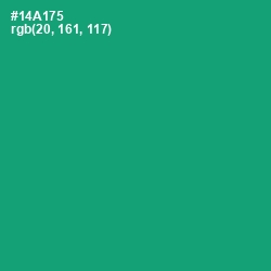 #14A175 - Green Haze Color Image