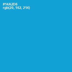 #14A2D6 - Cerulean Color Image