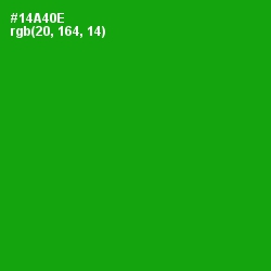 #14A40E - Forest Green Color Image