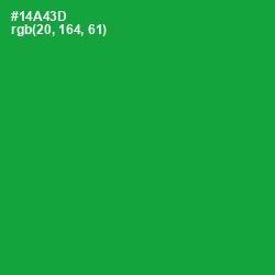 #14A43D - Forest Green Color Image