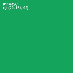 #14A45C - Green Haze Color Image