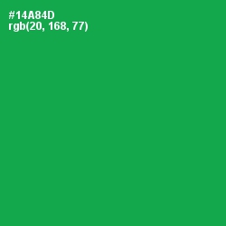 #14A84D - Green Haze Color Image