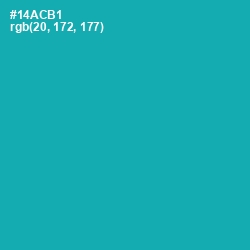 #14ACB1 - Eastern Blue Color Image