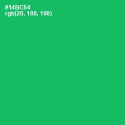 #14BC64 - Jade Color Image