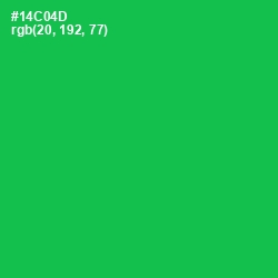 #14C04D - Malachite Color Image