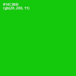 #14C80B - Green Color Image