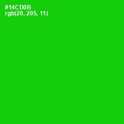 #14CD0B - Green Color Image