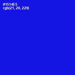 #1514E5 - Blue Color Image