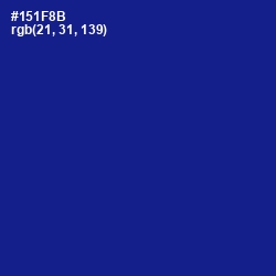 #151F8B - Ultramarine Color Image