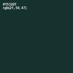 #15322F - Timber Green Color Image