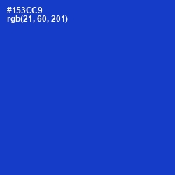 #153CC9 - Dark Blue Color Image