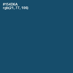 #154D6A - Chathams Blue Color Image