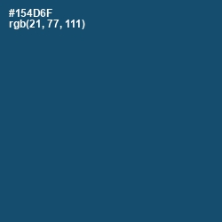 #154D6F - Chathams Blue Color Image