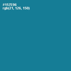 #157E96 - Blue Lagoon Color Image