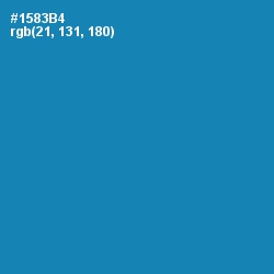 #1583B4 - Eastern Blue Color Image