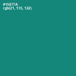 #15877A - Elf Green Color Image