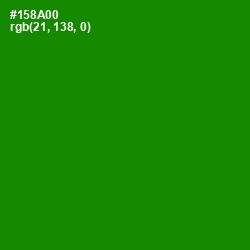 #158A00 - Forest Green Color Image