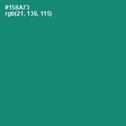 #158A73 - Elf Green Color Image