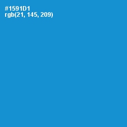 #1591D1 - Pacific Blue Color Image