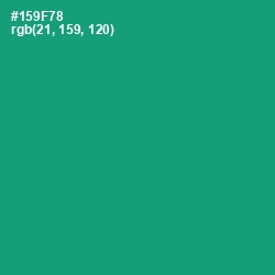 #159F78 - Elf Green Color Image