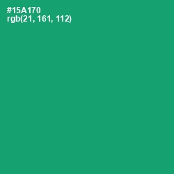 #15A170 - Green Haze Color Image