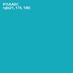 #15AABC - Eastern Blue Color Image