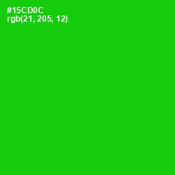 #15CD0C - Green Color Image