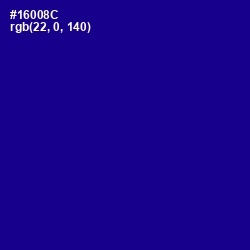 #16008C - Ultramarine Color Image