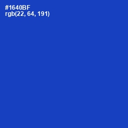 #1640BF - Tory Blue Color Image